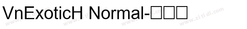 VnExoticH Normal字体转换